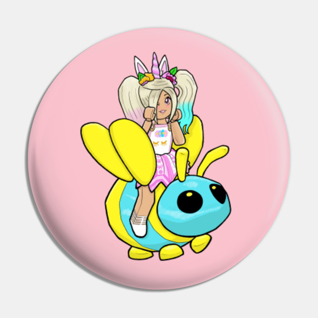 Adopt Me Bee Adopt Me Roblox Pin Teepublic - neon bee in adopt me roblox