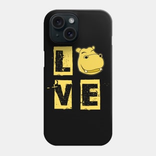 Love Hippo Phone Case