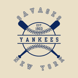 Yankees Savages Baseball Team T-Shirt