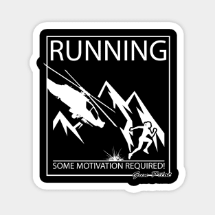 Gun Pilot - Female Running Some Motivation Required Magnet