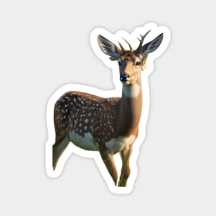 White Tail Spotted Deer Magnet