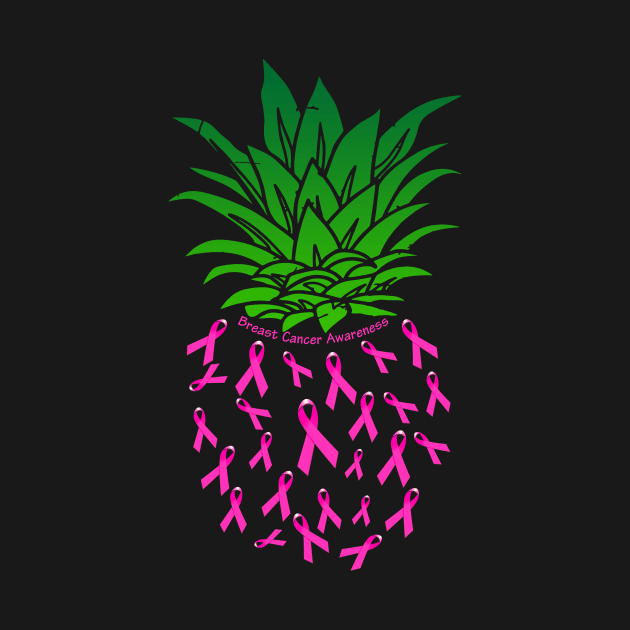 Pineapple Breast Cancer Awareness by heryes store