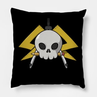 Architects crew Jolly Roger pirate flag (no caption) Pillow