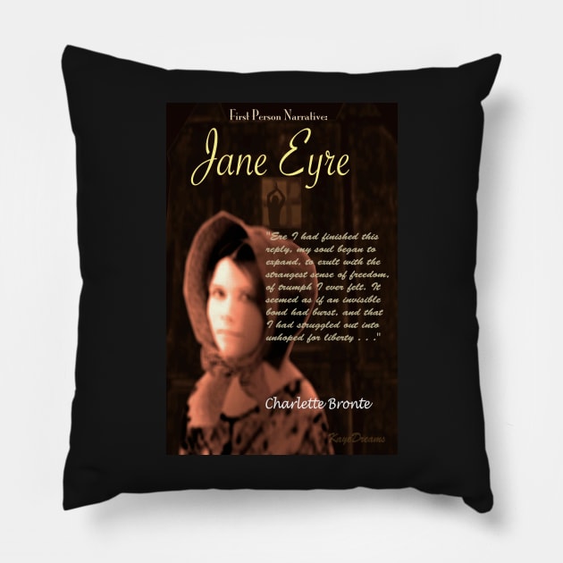 Jane Eyre: First Person Narrative Pillow by KayeDreamsART