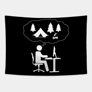 Office Dreamer - Camping Tapestry