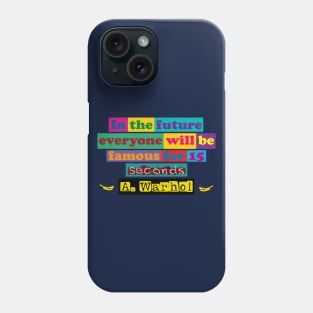 Correcting Warhol Phone Case