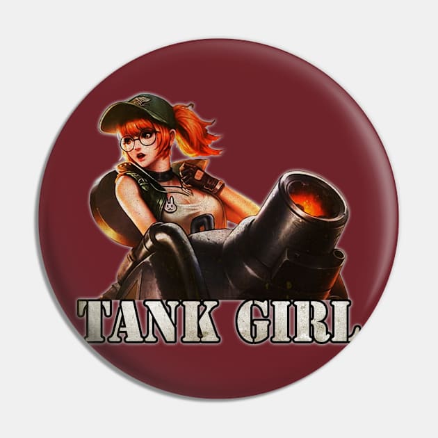 Tank Girl Pin by NYOLONG.ART