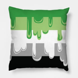 Dripping Aromantic Pride Pillow