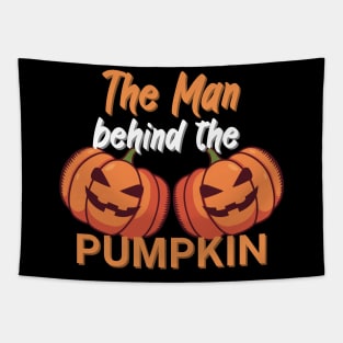 The man behind the pumpkin Tapestry