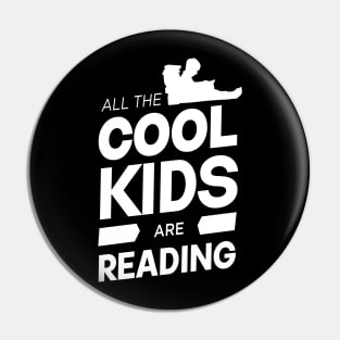 all the cool kids are reading on white style Pin