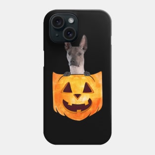 Xoloitzcuintli Dog In Pumpkin Pocket Halloween Phone Case