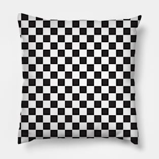 Black and white checkered pattern Pillow