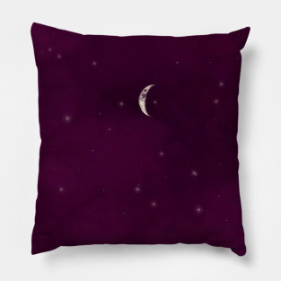 Sparkly, fuschia sky Pillow