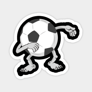 Funny dabbing soccer ball Magnet