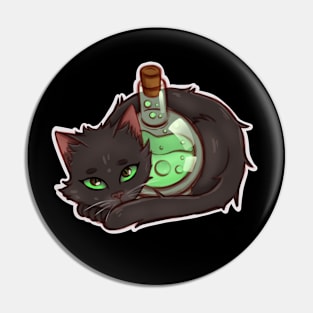 Halloween Cats - Potion Kitty Pin