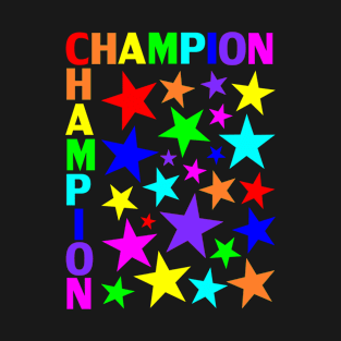 CHAMPION rainbow Stars T-Shirt