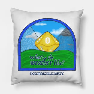 What's the weather like? Roll the Weather Die Pillow