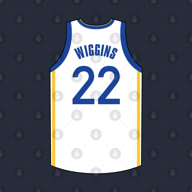 Andrew Wiggins Golden State Jersey White 2024 Qiangy by qiangdade