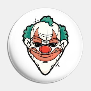 Scary Mask Clown Halloween Pin