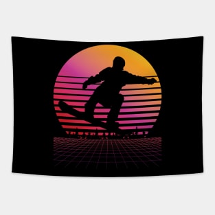 Vintage Ski Racing Retro Skiing Winter Sports Lovers Skier Tapestry