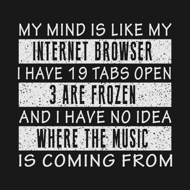 My Mind Is Like My Internet Browser by amalya