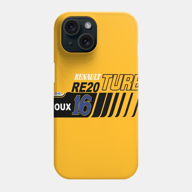 Rene Arnoux Renault Turbo F1 Phone Case by Alexventura