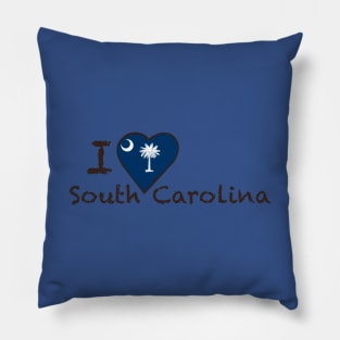 I Love South Carolina Pillow