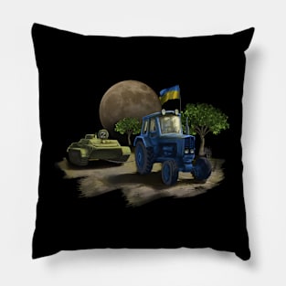 Tractor and tank Pillow