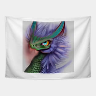 Cute Fuzzy Baby Dragon Tapestry