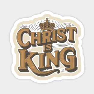 Christ is King Retro Design Magnet