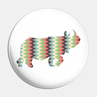 Chevron Hippo Pin