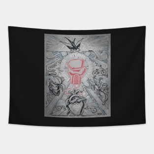 Stay strong illustration Tapestry