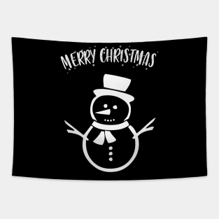 Merry Christmas Frosty Tapestry