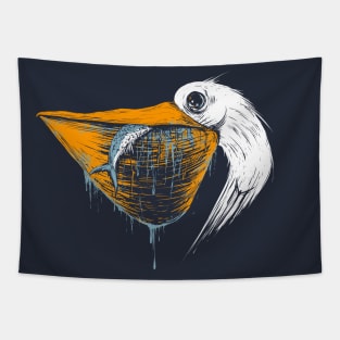 great white pelican Tapestry