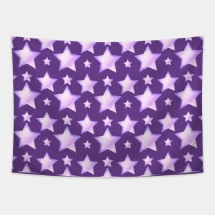 Purple and Lilac Stars Pattern by Cheeky Witch Tapestry