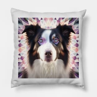 Fractal Design of A Border Collie Pillow