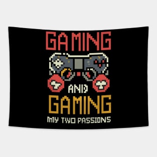 GAMING & GAMING my 2 passions in retro vintage style Tapestry