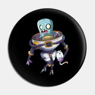 Sci Fi Comic Cartoon Robot Alien Pin