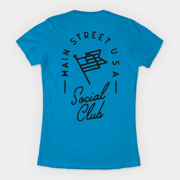 Discover Main Street U.S.A Social Club - Black - Main Street Usa - T-Shirt