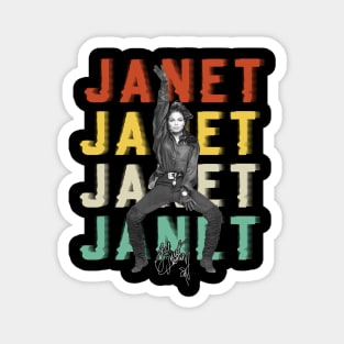 Janet Jackson Vintage Tour Concert Magnet