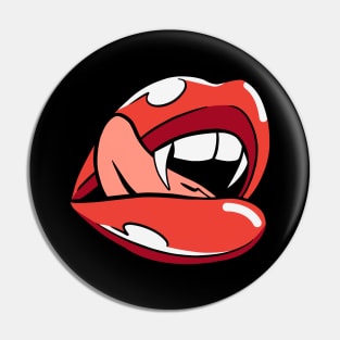 Vampire Lips Pin