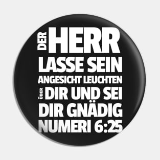 Numbers 6-25 Lord Be Gracious To You German Pin