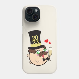 Doopy the Pug Puppy - New Year's Eve Phone Case