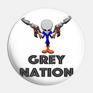 Grey Nation Pin