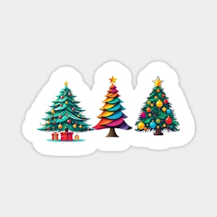 Christmas trees design Magnet