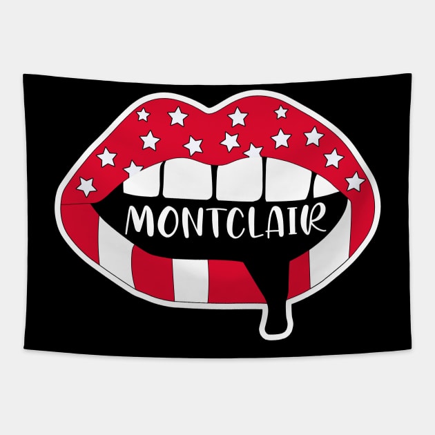 Montclair Lips Tapestry by NFDesigns