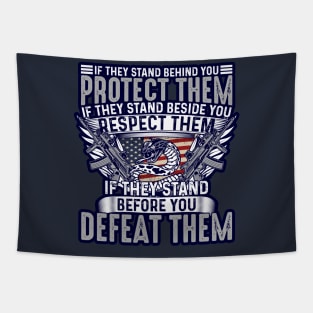 Military Quote Tapestry