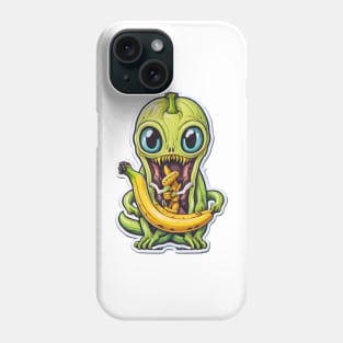 Eating alien Phone Case