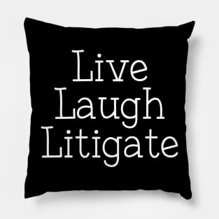 Funny Litigator Trial Lawyer Pillow