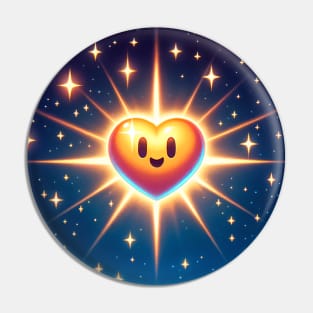 Star Heart Pin